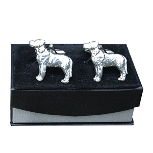 Manschettenknöpfe Labrador, Manschettenknöpfe Hund, Handgegossen von William Sturt aus Deutsche Zinn (Pewter) von William Sturt Fine Pewter