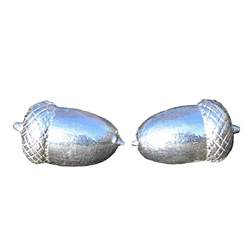 Manschettenknopfe "Eichel" aus Zinn (Pewter) von Hand Gegossen, Mit Massivem Silber Manschettenknopf-Befestigungen von William Sturt Fine Pewter