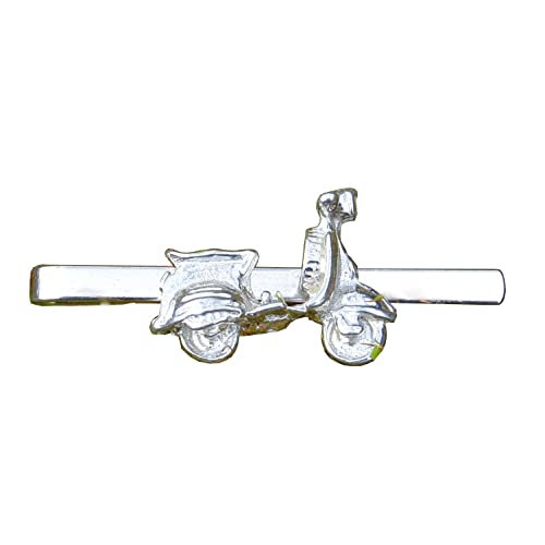 William Sturt Krawattenklammer für Roller, Vespa, Scooter, Moto, handgefertigt, aus feinem Zinn von William Sturt Fine Pewter