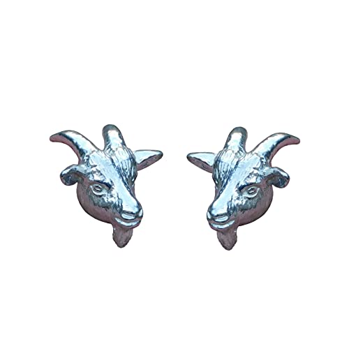 William Sturt Manschettenknöpfe Billy Ziege, Tier-Manschettenknöpfe, handgegossen aus feinem Zinn von William Sturt Fine Pewter