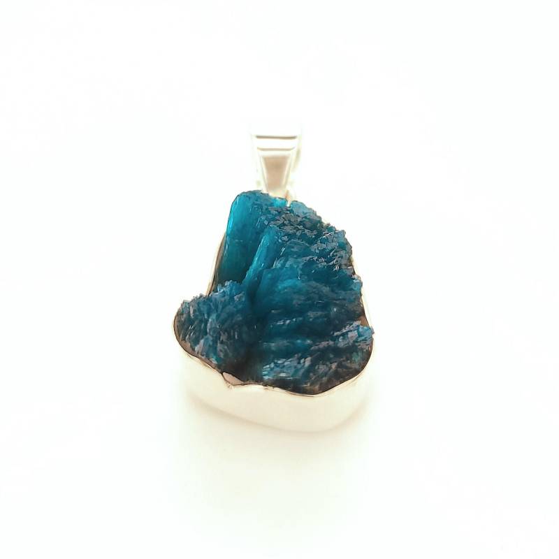 Cavansite Anhänger Silber 925, Mit Halskette, Blauer Edelsteinanhänger, Kristall Ungeschliffen Unbehandelt, Nickelfrei Cavansite Anhänger Silber 925, Mit Halskette, Blauer Edelsteinanhänger, Kristall Ungeschliffen Unbehandelt, Nickelfrei von WilliamsSchmuck