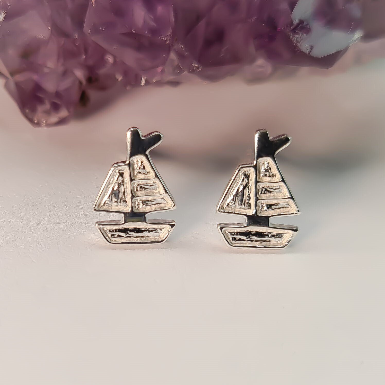 Schiff Ohrstecker - Boot Segelbootohrstecker Silberohrstecker Segelboot Sterlingsilber 925 Nickelfrei Schiff Ohrstecker - Boot Segelbootohrstecker Silberohrstecker Segelboot Sterlingsilber 925 Nickelfrei von WilliamsSchmuck