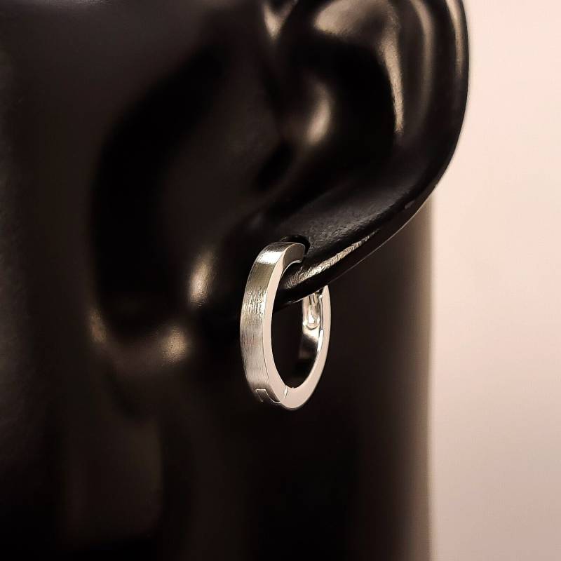 Silber Creolen - Aus 925 Schlichte Ohrringe Scharnier Mattiert Wertige Damenohrringe 19 Mm Silber Creolen - Aus 925 Schlichte Ohrringe Scharnier Mattiert Wertige Damenohrringe 19 Mm von WilliamsSchmuck