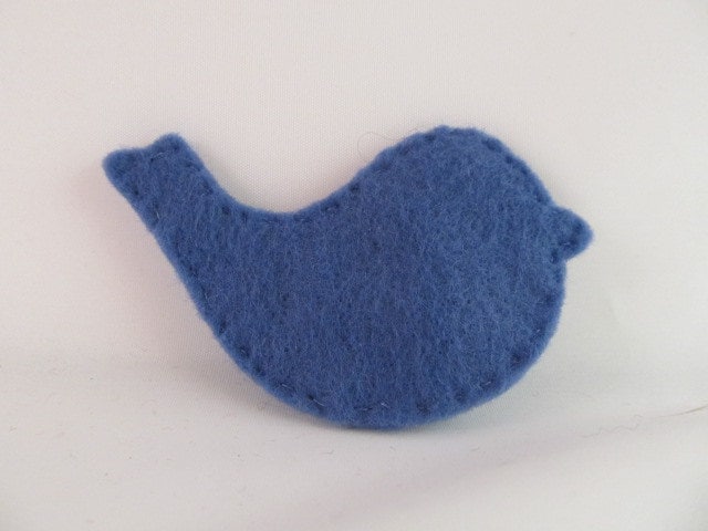 Blauer Vogel Brosche-Filz Pin von WilliamsonWears