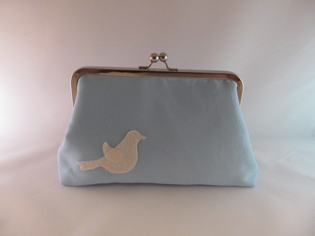 Robins Egg Blue Bird Kupplung Purse-Clutch-Purse-Handbag-Kisslock-8 Zoll Robins Egg Blue Bird Kupplung Purse-Clutch-Purse-Handbag-Kisslock-8 Zoll von WilliamsonWears
