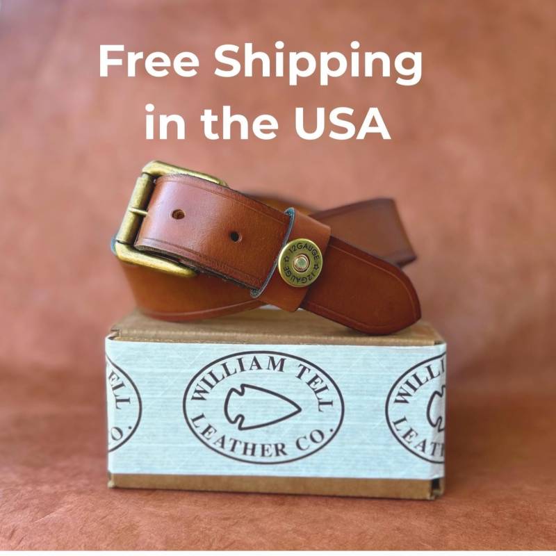 Handgefertigte Hellbraune Leder Gürtel Schrotflinte Shell Concho Messing Hardware Schnalle Design Western Style Accessoire Jagd Ausrüstung Handgefertigte Hellbraune Leder Gürtel Schrotflinte Shell Concho Messing Hardware Schnalle Design Western Style Accessoire Jagd Ausrüstung von Williamtellleatherco