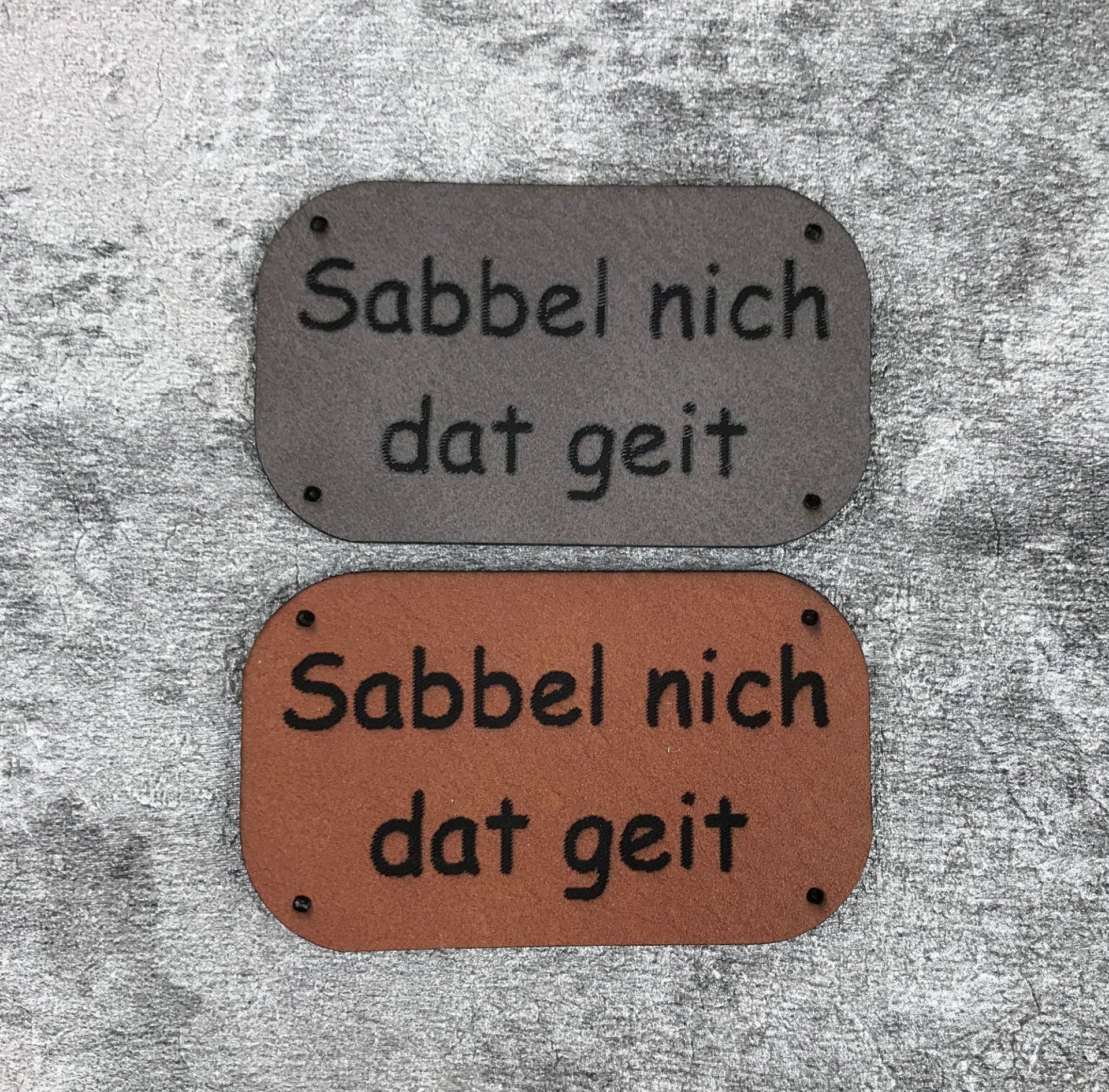 Plattdeutsche Sprüche Auf Kunstleder/ Label Zum Aufnähen/ Patches/ Aufnäher/ Kinderkleidung/ Watt Mutt Dat von WillisHolzkiste