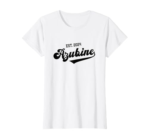 Azubine 2024 Mädchen Lehrling Start Ausbildung Beginn Azubi T-Shirt Azubine 2024 Mädchen Lehrling Start Ausbildung Beginn Azubi T-Shirt von Willkommensgeschenk Azubi Schönes Azubine Geschenk
