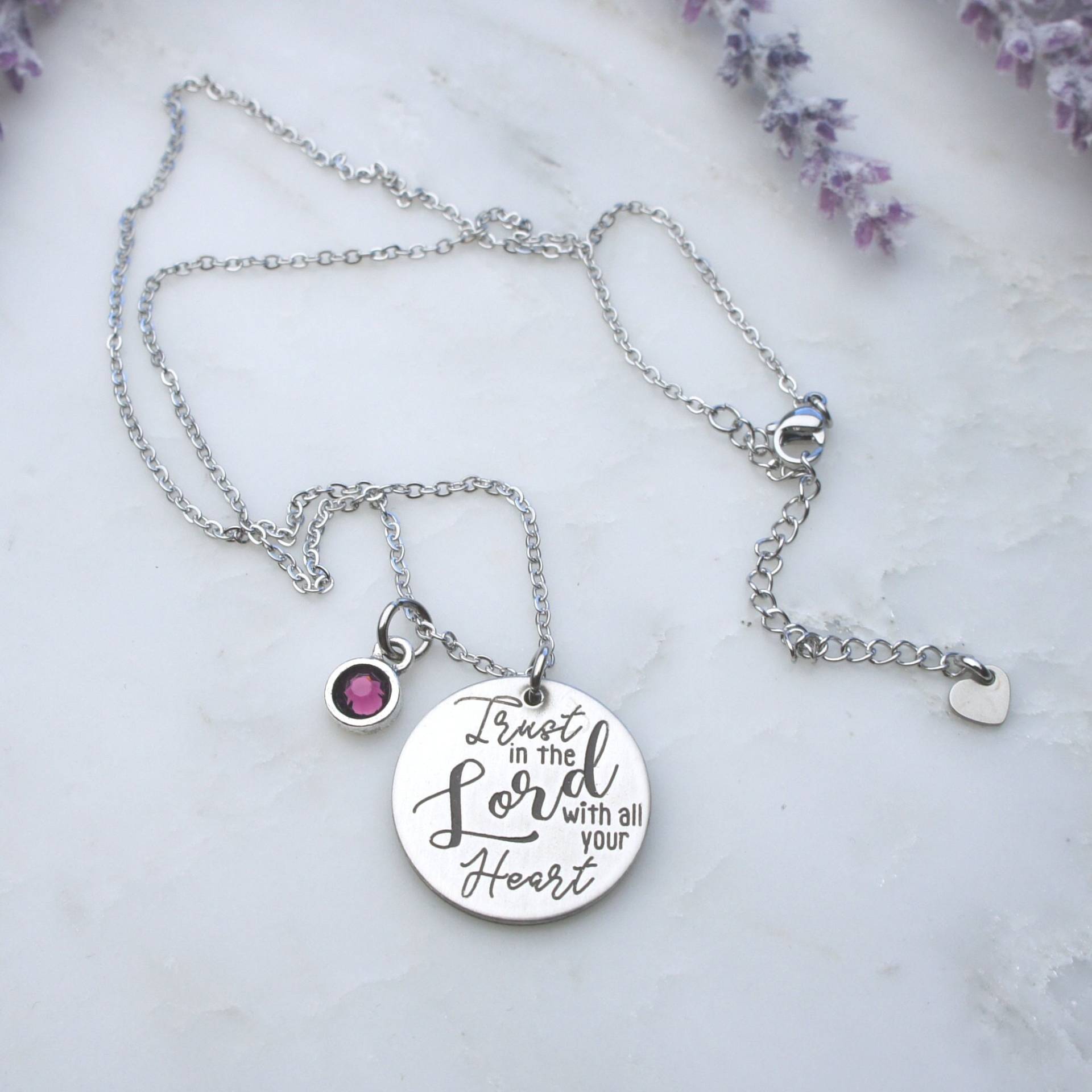 Sprüche 3 5-6, Vertrauen Auf Den Herrn Von Ganzem Herzen Christliche Geschenke Für Töchter Inspirierende Großmutter, Freundin, Sinnvoll 1009 von WillowAndBlueJewelry