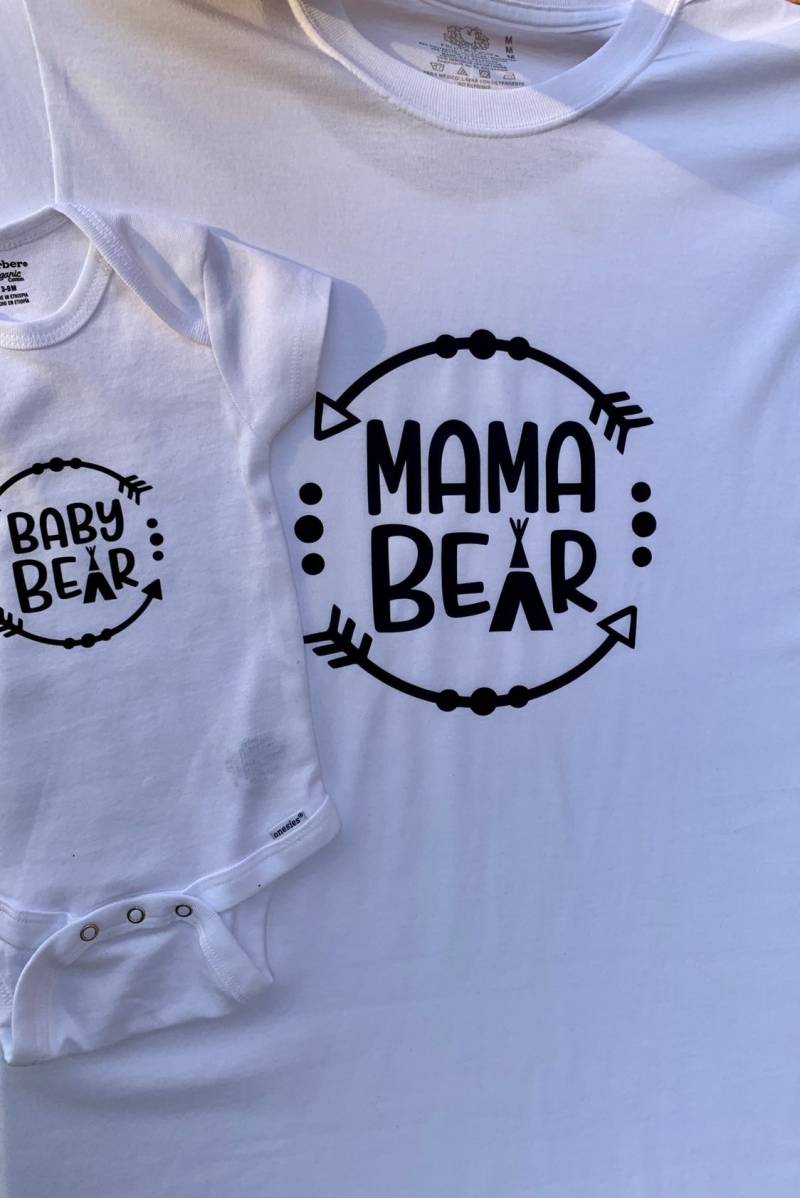 Mama Bär Baby Shirt Set von WillowRiverRanch