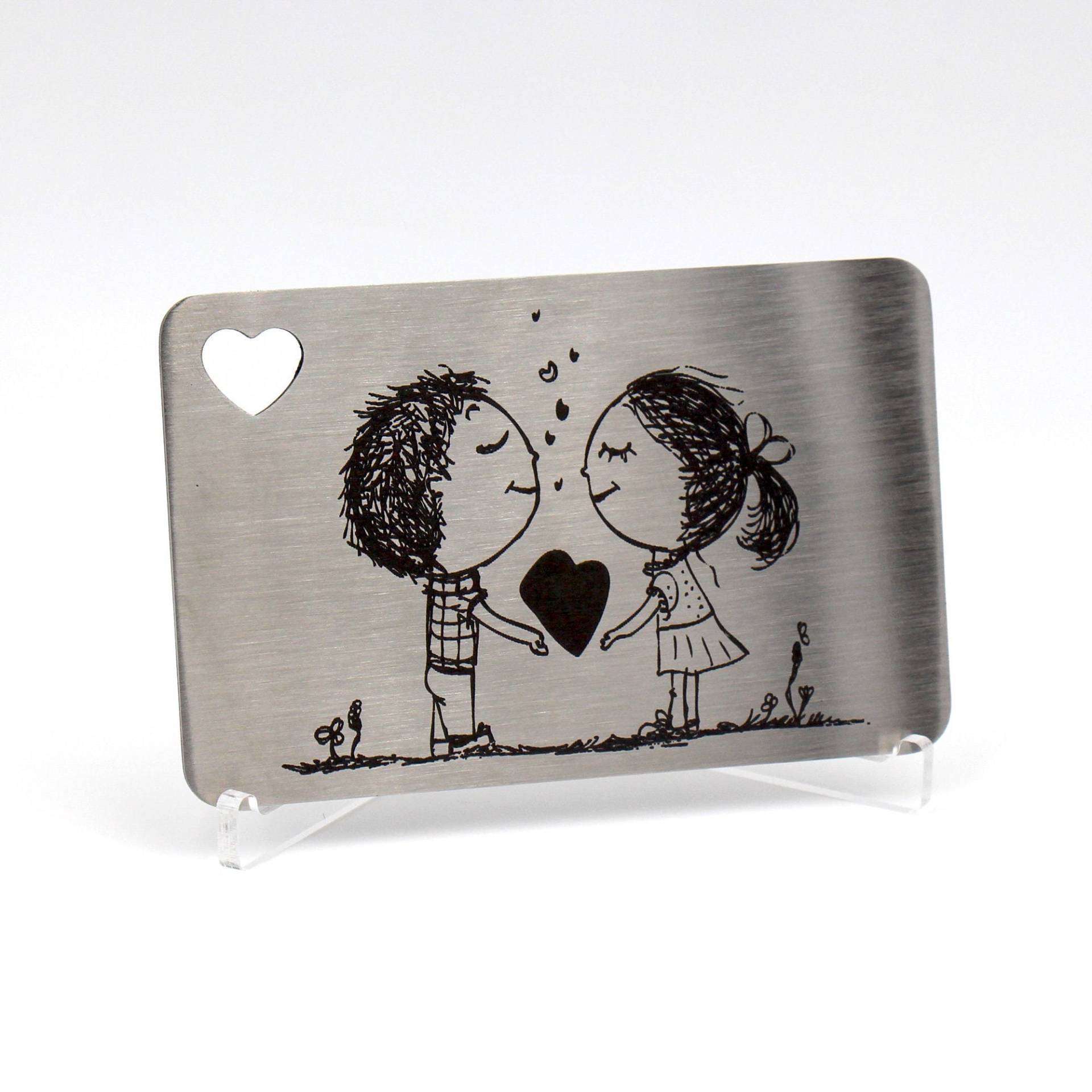 Brieftascheneinsatz Aus Edelstahl Personalisiertes Nachrichtengeschenk Brieftascheneinsatz Aus Edelstahl Personalisiertes Nachrichtengeschenk von WillowandMistGifts