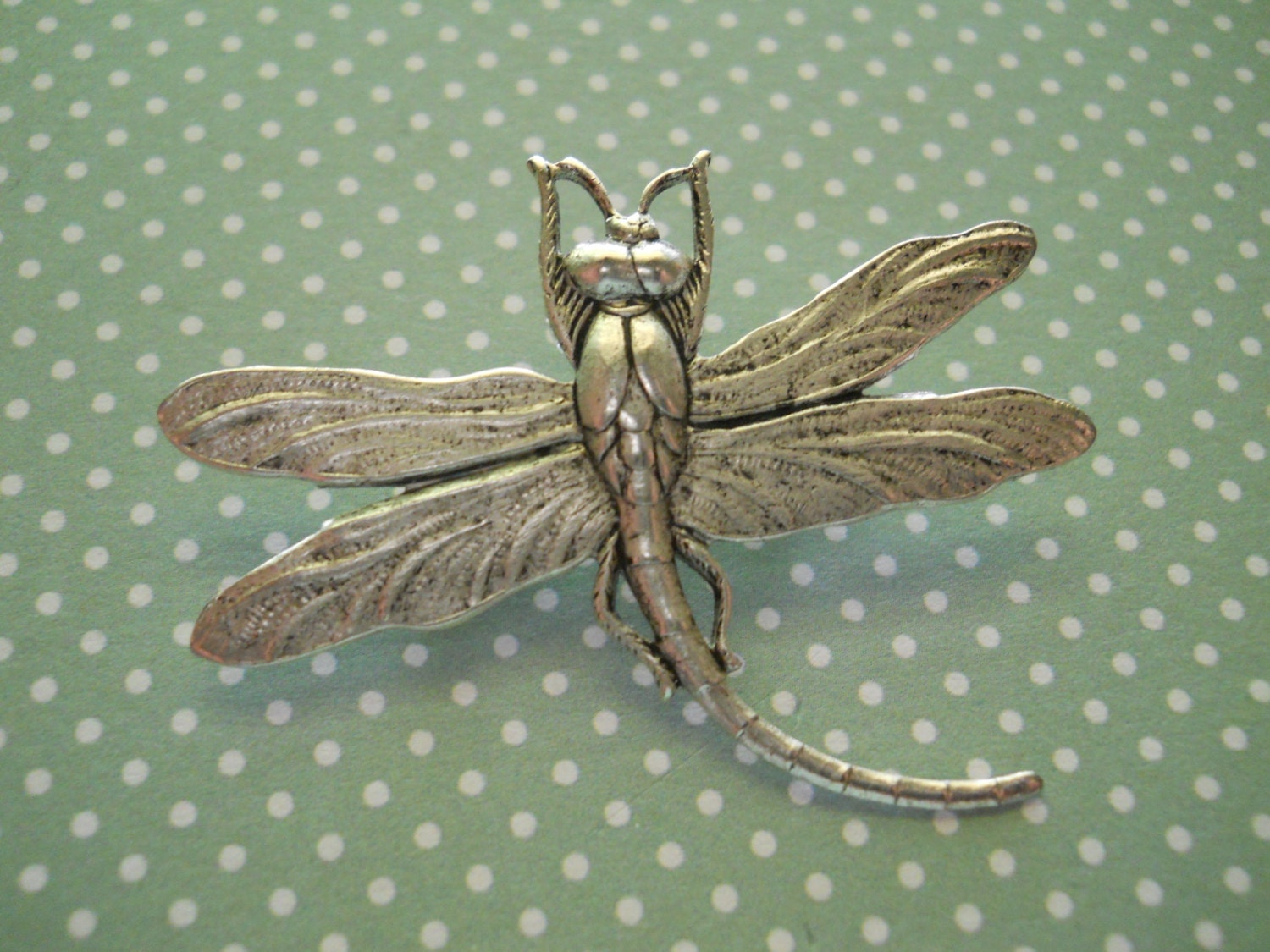 Metall Libelle Brosche Natur Pin Sterling Silber Überzogene Messing Gärtner Geschenk Symbol Der Erneuerung Buch Tasche Hut Geldbörse von WillowandQuinn