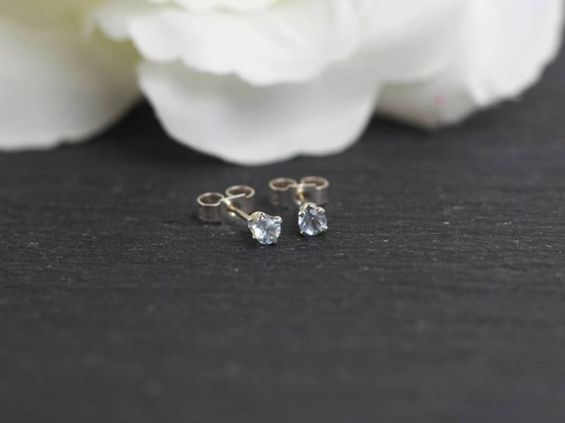 Aquamarin, Aquamarin-Ohrstecker, Sterling Silber Aquamarin Ohrstecker, März Birthstone Ohrringe Aquamarin, Aquamarin-Ohrstecker, Sterling Silber Aquamarin Ohrstecker, März Birthstone Ohrringe von WillowbrookArtistry