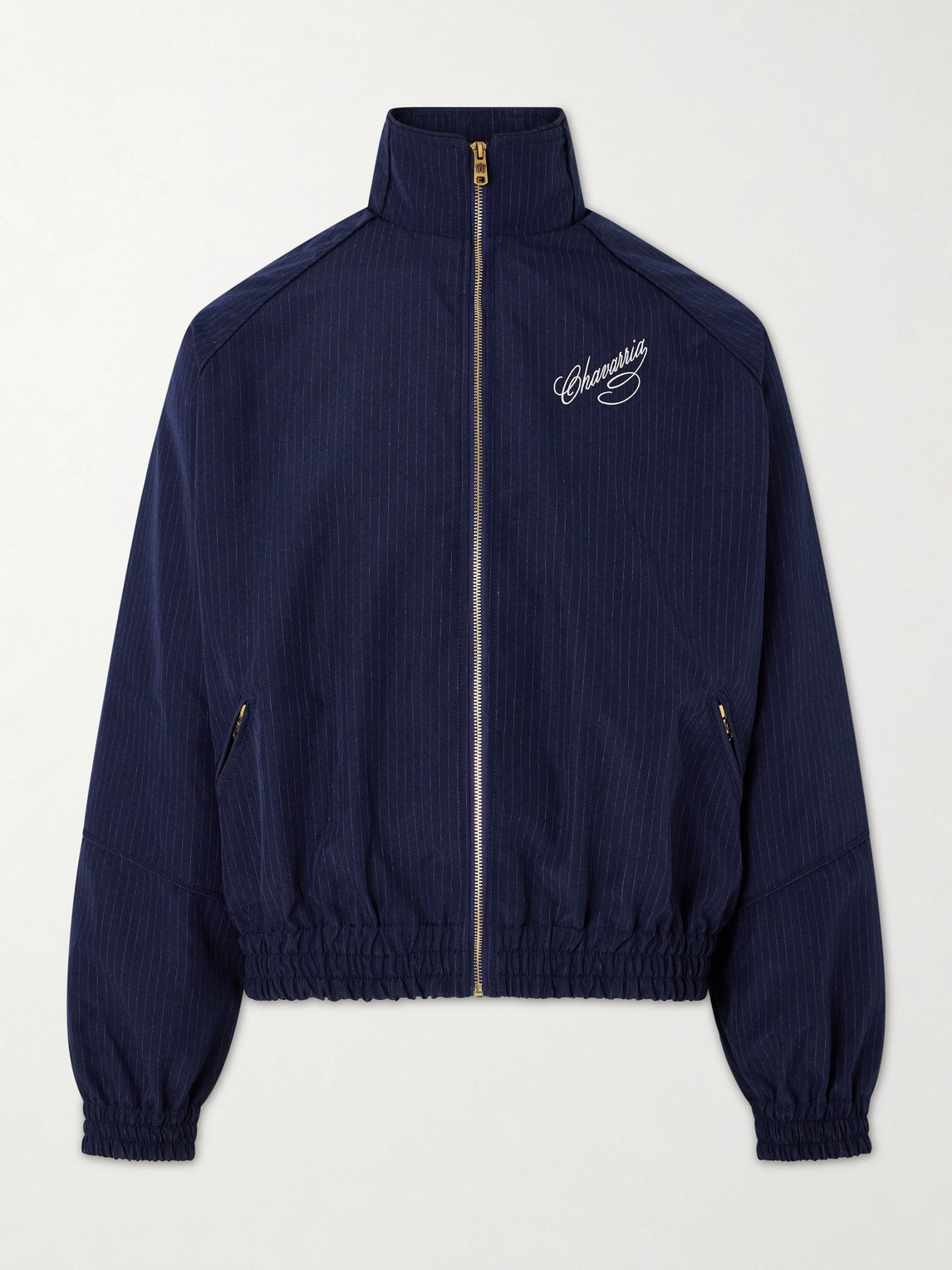 Willy Chavarria - Ruff Rider Logo-Embroidered Shell Track Jacket - Men - Blue - M von Willy Chavarria