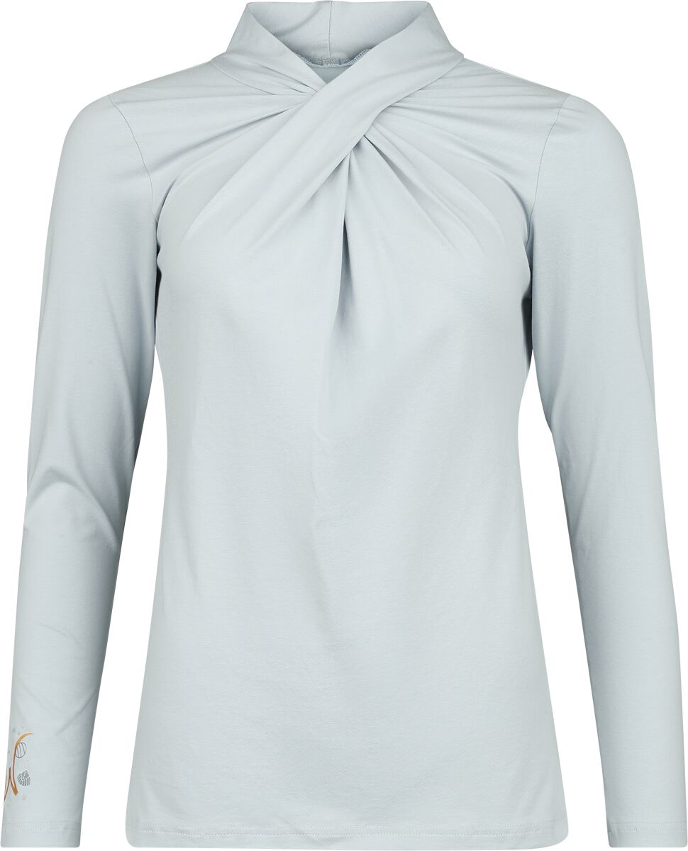 Willy Wonka And The Chocolate Factory Langarmshirt - Never Let Them Steal Your Dreams - S bis XL - für Damen - Größe XL - blaugrau  - EMP exklusives von Willy Wonka And The Chocolate Factory