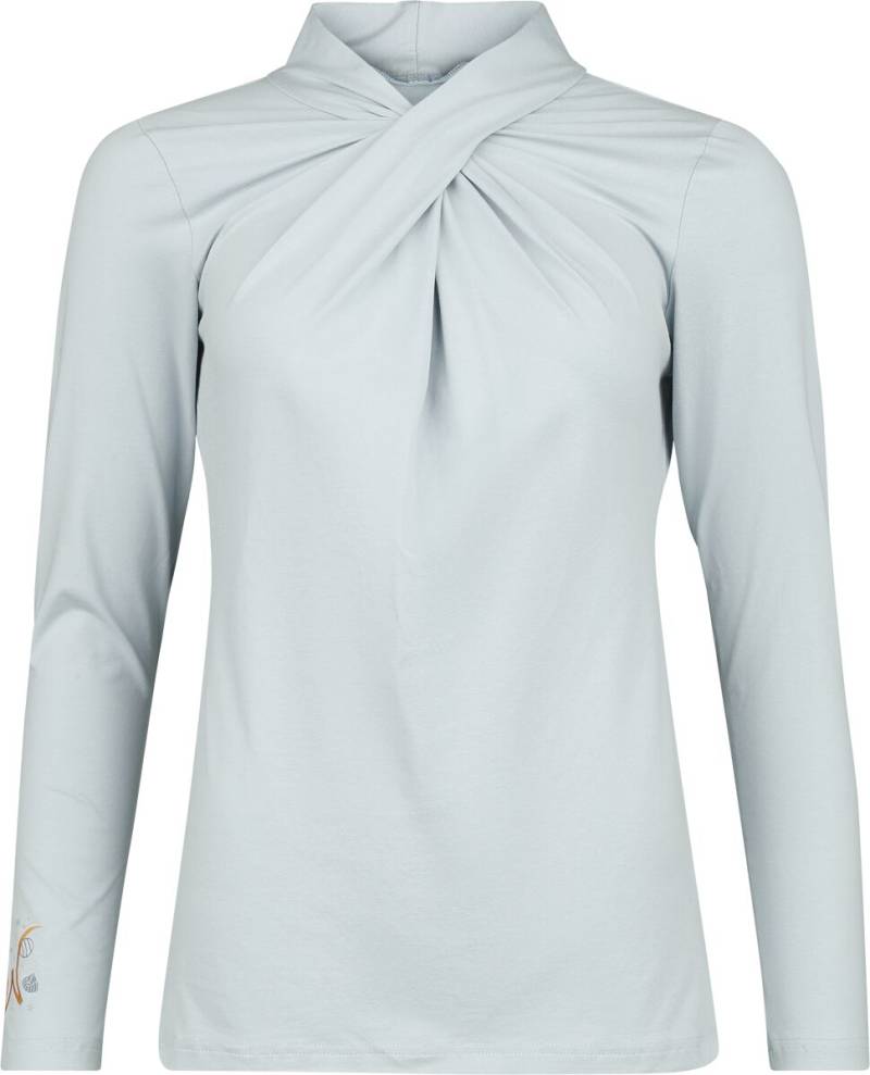 Willy Wonka And The Chocolate Factory Langarmshirt - Never Let Them Steal Your Dreams - S bis L - für Damen - Größe L - blaugrau  - EMP exklusives von Willy Wonka And The Chocolate Factory