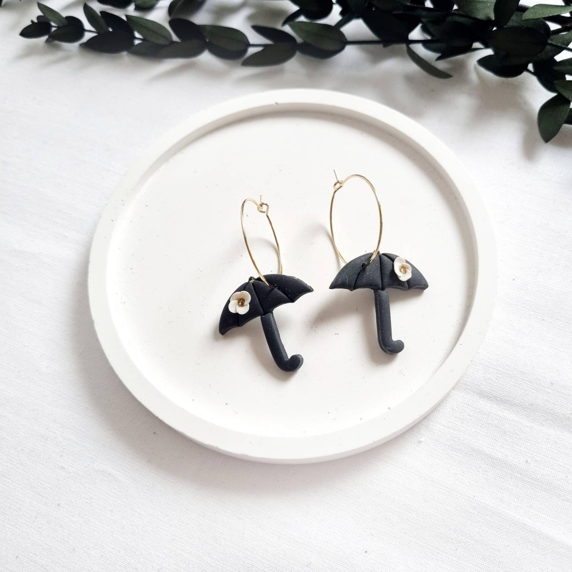 Polymer Clay Ohrstecker Schirm Blumen | Ton Ohrringe Sommerohrringe Sommerliche Goldene Handgefertigt Polymer Clay Ohrstecker Schirm Blumen | Ton Ohrringe Sommerohrringe Sommerliche Goldene Handgefertigt von WilmaSchmucksein