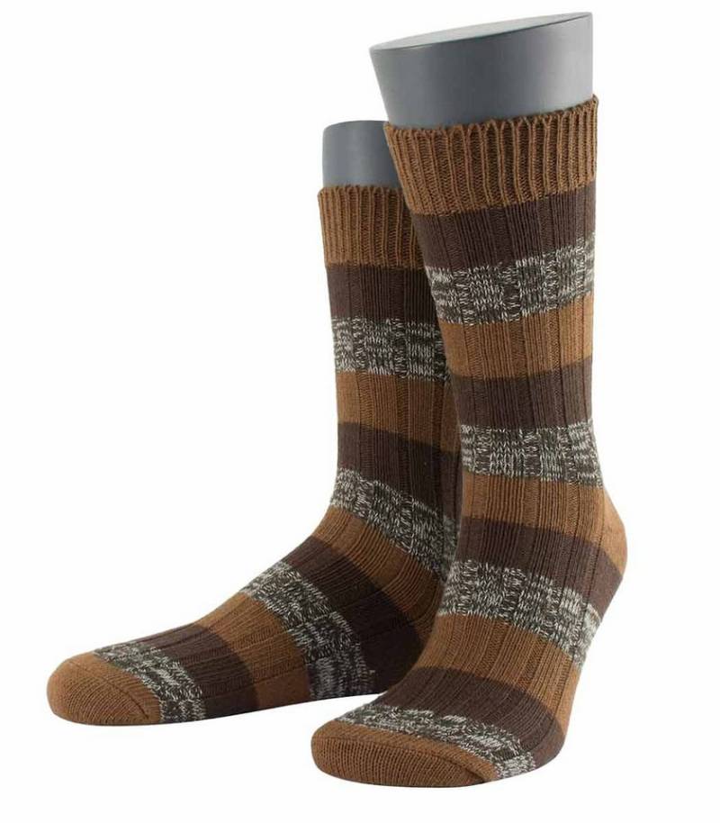 Wilox Basicsocken in Blockringel-Design (1-Paar, 1 Paar) aus hautfreundlicher Baumwolle von Wilox