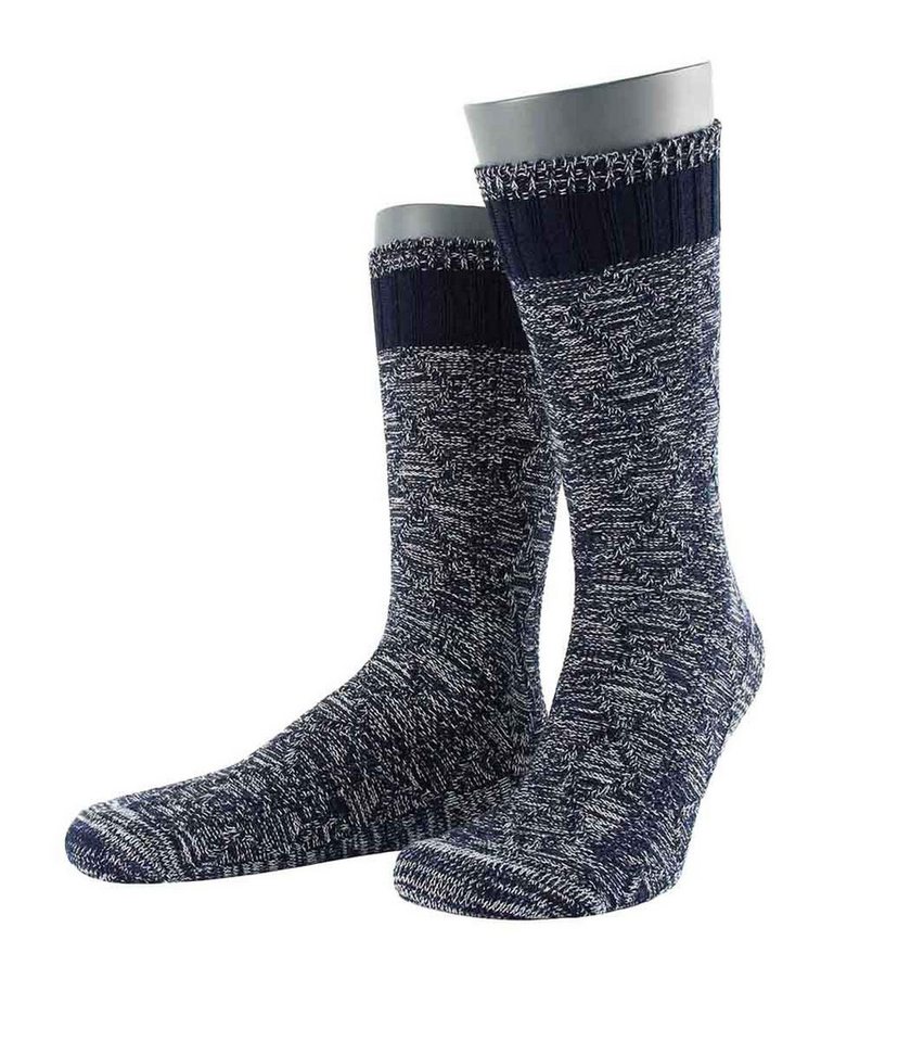 Wilox Basicsocken mit Rautenstruktur (Packung, 1-Paar, 1 Paar) aus hautfreundlicher Baumwolle von Wilox