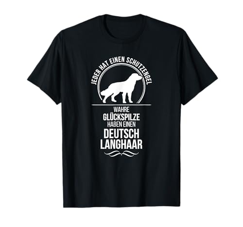 Deutsch Langhaar Schutzengel Hunde T-Shirt Hund Shirt Jäger T-Shirt Deutsch Langhaar Schutzengel Hunde T-Shirt Hund Shirt Jäger T-Shirt von Wilsigns Deutsch Langhaar Designs