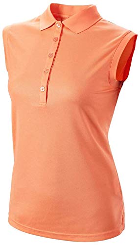 Sleveless Polo Damen melon L von Wilson