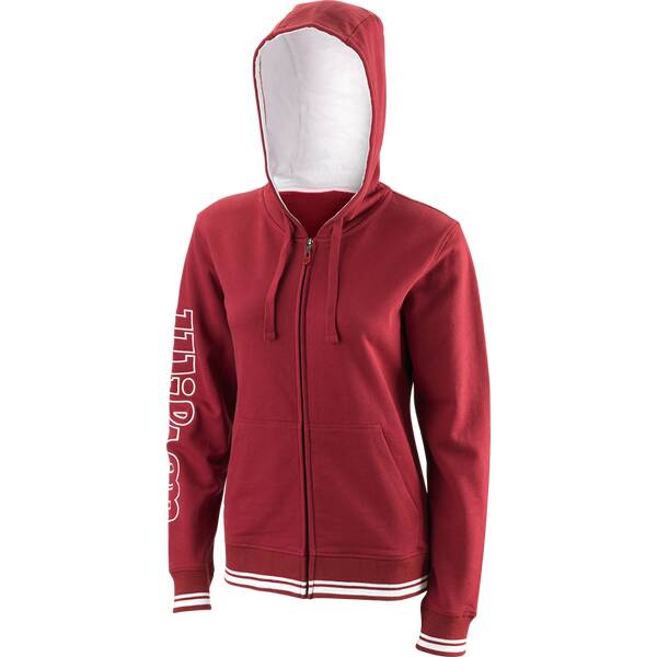 WILSON Damen Jacke TEAM II FZ HOODY W Tm Cardnl WILSON Damen Jacke TEAM II FZ HOODY W Tm Cardnl von Wilson