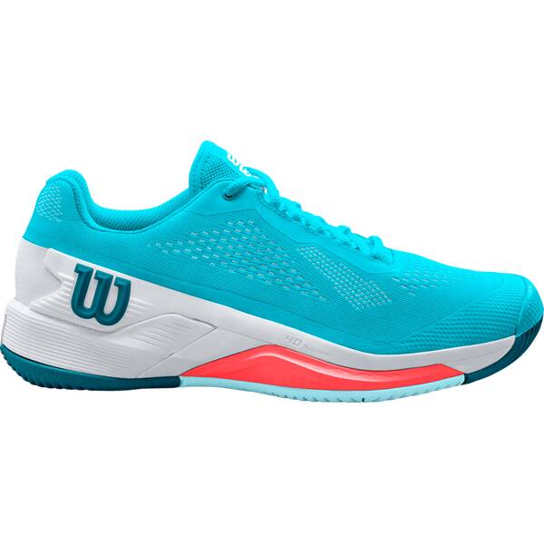 WILSON Damen Tennisoutdoorschuhe RUSH PRO 4.0 W SCUBA BLUE/Wh/Fiery Cor von Wilson