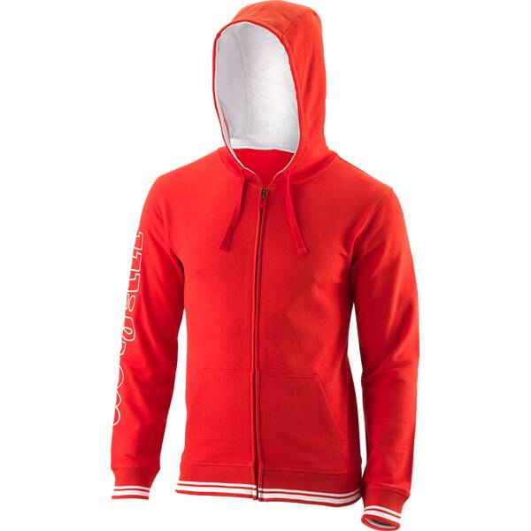 WILSON Herren Jacke TEAM II FZ HOODY Team Red von Wilson