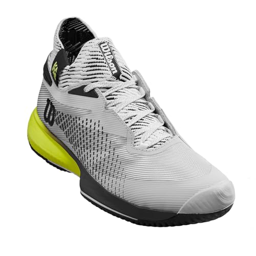 WILSON Herren Men's KAOS Rapide SFT Tennis Shoe Sneaker, Pearl Blue/Black/Safety Yellow, 39 1/3 EU von Wilson