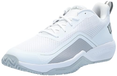 WILSON Herren Rush Pro Lite Sneaker, Weiß/Perlblau/Monument, 8 von Wilson