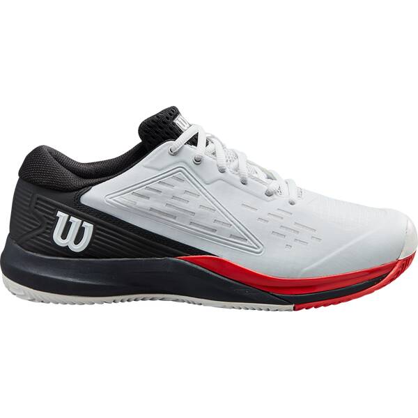 WILSON Herren Tennisoutdoorschuhe RUSH PRO ACE CLAY Wh/Bk/Poppy Red von Wilson