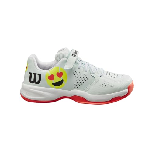 Wilson KAOS Emo Tennis Shoe, Opal Blue/White/Neon Flame, 28 EU von Wilson