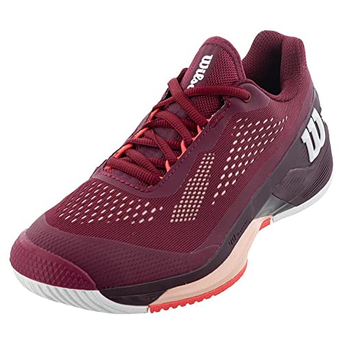 Wilson Damen Rush Pro 4.0 Sneaker, Beet Red/White/Tropical Peach, 40 2/3 EU von Wilson