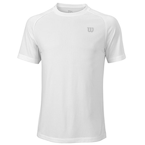 Wilson Core Crew Herren-T-Shirt, Größe M, Farbe: Weiß von Wilson