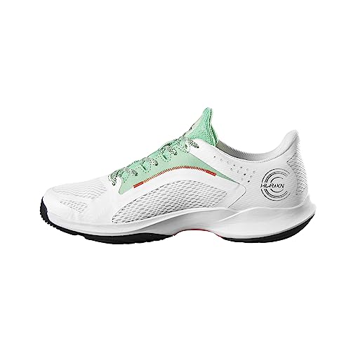 Wilson Damen Hurakn 2.0 Padel Sneakers, White/Biscay Green, 35 2/3 EU von Wilson