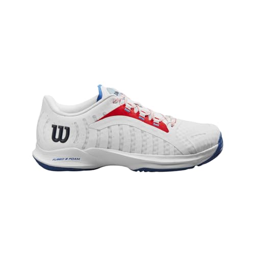 Wilson Damen Hurakn Pro Tennisschuh, White Red Deja Vu Blau, 40 EU von Wilson