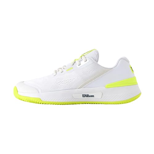 Wilson Damen Intrigue PRO OZ Tennisschuh, White/Safety Yellow/Navy Blazer, 40 EU von Wilson