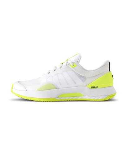 Wilson Intrigue Tour Tennis-Sneaker für Damen, Weiß/Sicherheitsgelb/Marineblau, 42 EU von Wilson