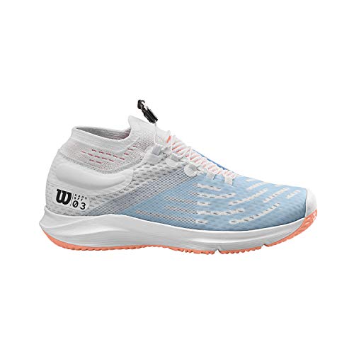 Wilson Damen KAOS 3.0 SFT W Tennisschuhe, Weiß/Hellblau/Orange, 42 EU von Wilson