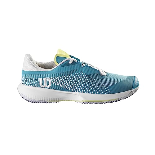 Wilson Damen KAOS Swift 1.5 Sneaker, Algiers Blue/White/Sunny Lime, 34 1/3 EU von Wilson