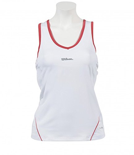 Wilson Damen Performance Tank, Größe:L, Farbe:weiß-rose von Wilson