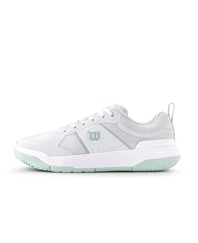 Wilson Damen Pickle PRO W Pickleball-Schuh, White/White/Surf Spray, 37 1/3 EU von Wilson