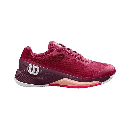 Wilson Damen Rush Pro 4.0 Clay Sneaker, Beet Red/White/Tropical Peach, 35 EU von Wilson