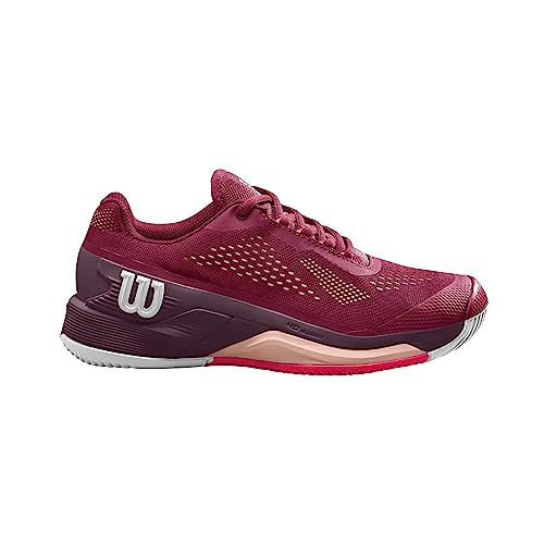 Wilson Damen Rush Pro 4.0 Sneaker, Beet Red/White/Tropical Peach, 34 1/3 EU von Wilson