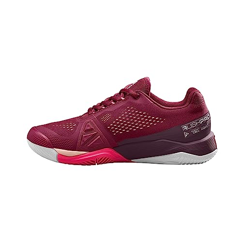 Wilson Damen Rush Pro 4.0 Sneaker, Beet Red/White/Tropical Peach, 37 1/3 EU Wilson Damen Rush Pro 4.0 Sneaker, Beet Red/White/Tropical Peach, 37 1/3 EU von Wilson