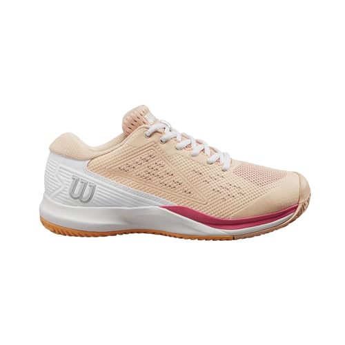 Wilson Damen Rush Pro Ace Tennis Shoe, Peach Parfait/White/Tangerine, 38 EU von Wilson
