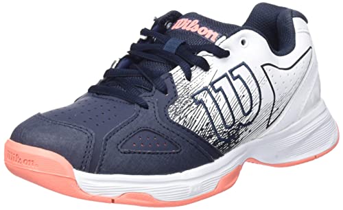 Wilson Damen Tennisschuhe, KAOS STROKE W, Grau/Weiß/Orange, 36 2/3, Für alle Bodenbeläge, Alle Spielertypen, WRS328160E040 von Wilson