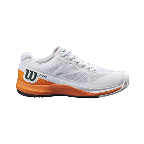 Wilson Damen Tennisschuhe, RUSH PRO 3.5 Clay PARIS W, Weiß/Orange/Schwarz, 37 1/3, Für Sandplatz, Alle Spielertypen, WRS327840E045 von Wilson