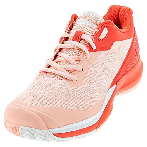 Wilson Damen Tennisschuhe, RUSH PRO 3.5 W, Rot/Beige/Weiß, 36, Für alle Bodenbeläge, Alle Spielertypen, WRS327320E035 von Wilson