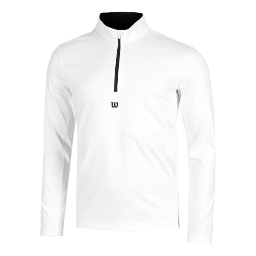 Wilson Elevate Performance 1/2 Zip Sweatshirt Herren Sweatshirt weiß S von Wilson